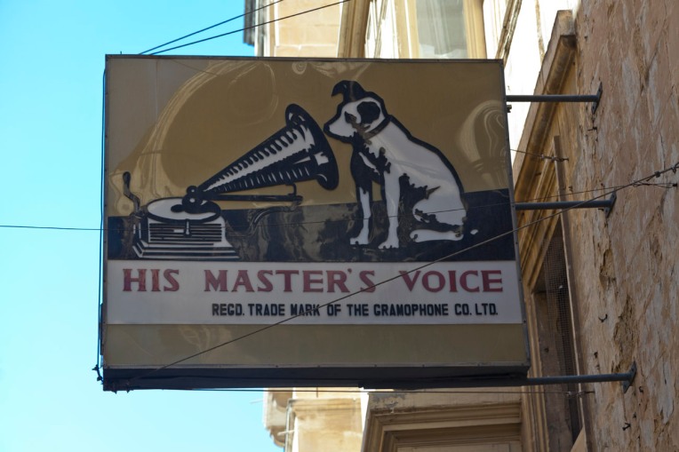 © Tony Blood - His Master's Voice, Shop Fronts. Valletta Malta, 25 August 2014