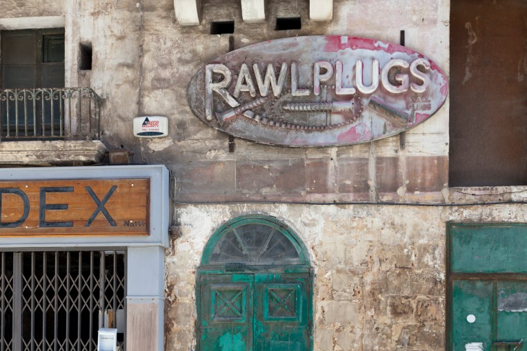 © Tony Blood - Rawl Plugs, Shop Fronts. Valletta Malta, 25 August 2014
