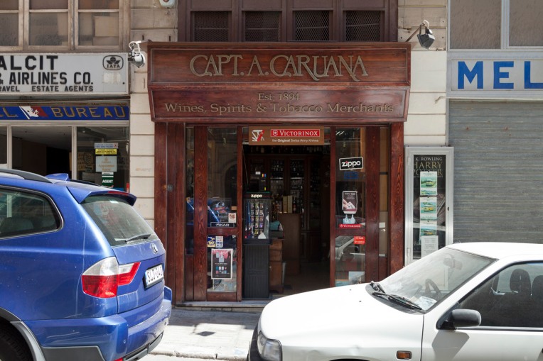 © Tony Blood - Capt. A. Caruana, Shop Fronts. Valletta Malta, 25 August 2014