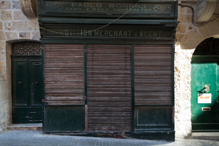 © Tony Blood - Paolo Bonnici Army & Navy Contractor, Shop Fronts. Valletta Malta, 25 August 2014