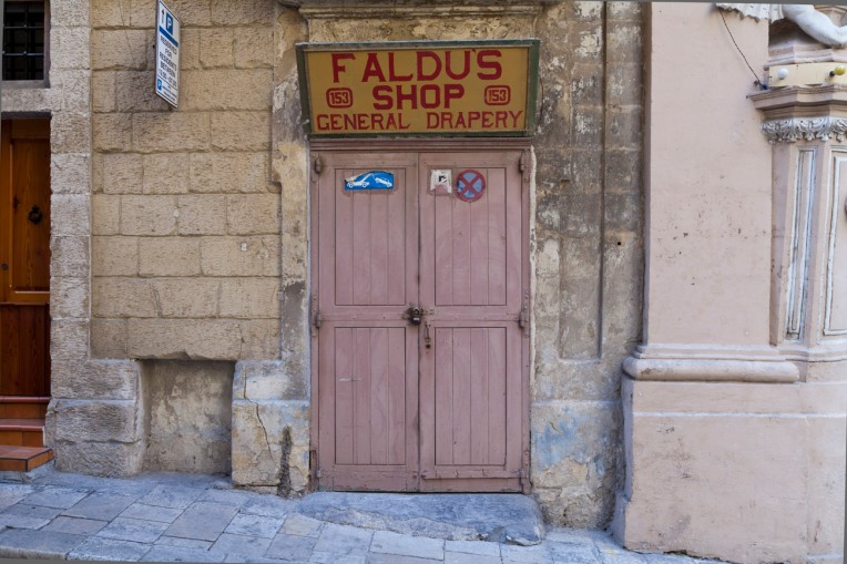 © Tony Blood - Faldu's Shop General Drapery, Shop Fronts. Valletta Malta, 25 August 2014