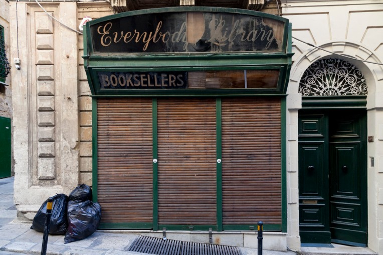 © Tony Blood - Everybody Library Booksellers, Shop Fronts. Valletta Malta, 25 August 2014